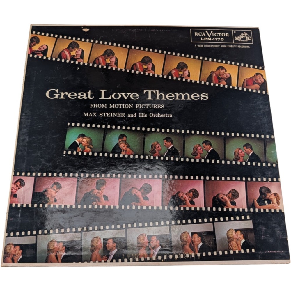 Max Steiner Great Love Themes LP Mono 1956 RCA Victor LPM 1170 1S 1S VG G+